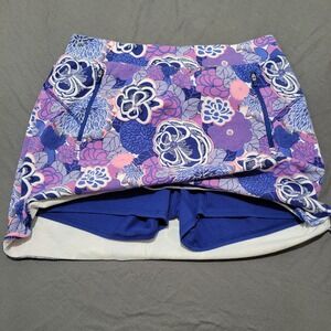 Talbots Skort Womens Floral Print Athleisure Activewear Skirt Shorts large